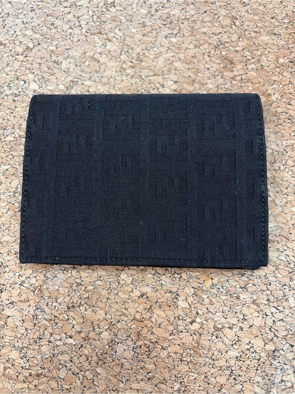 Fendi FF Zucca Monogram Bifold Wallet – Black Canvas